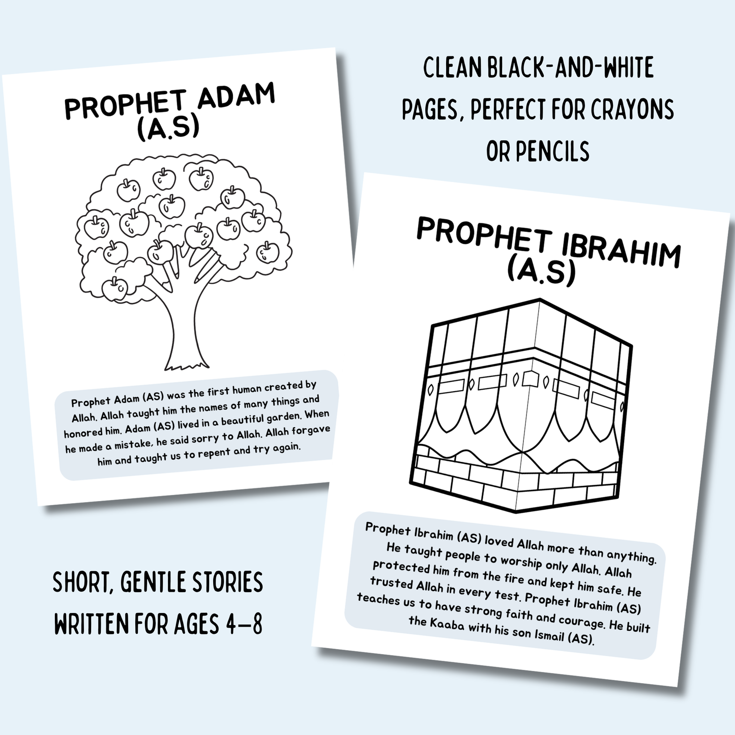 My First Prophets of Islam Coloring Book (Digital PDF Download)