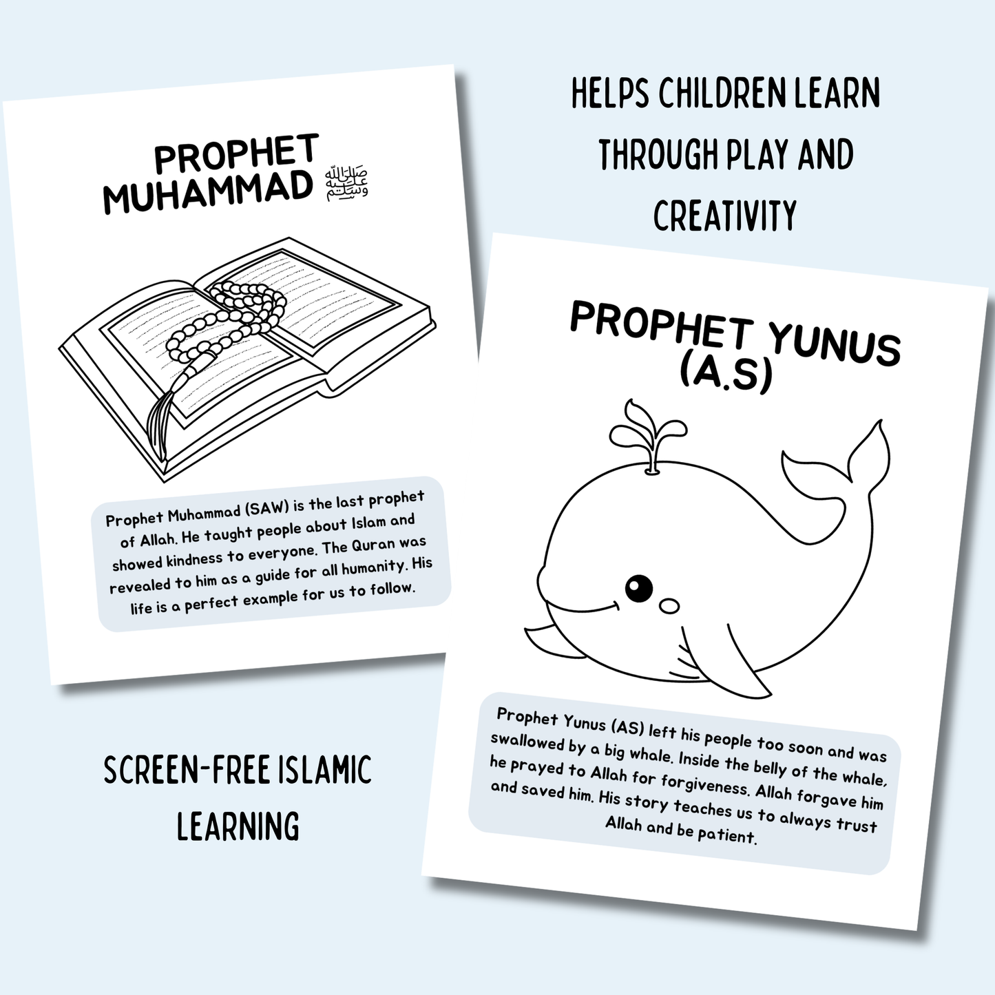 My First Prophets of Islam Coloring Book (Digital PDF Download)