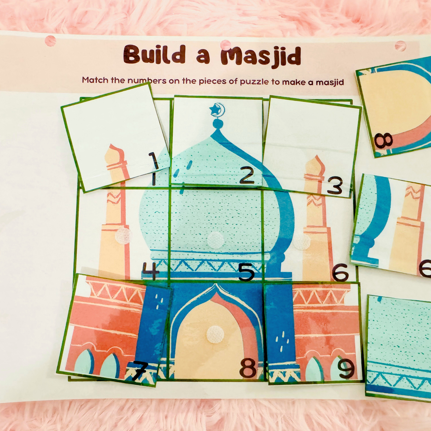 Personalized Islamic Busy Book, Arabic Alphabet Learning, Toddler Montessori Toy, Ramadan Eid Gift