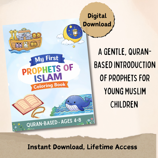 My First Prophets of Islam Coloring Book (Digital PDF Download)